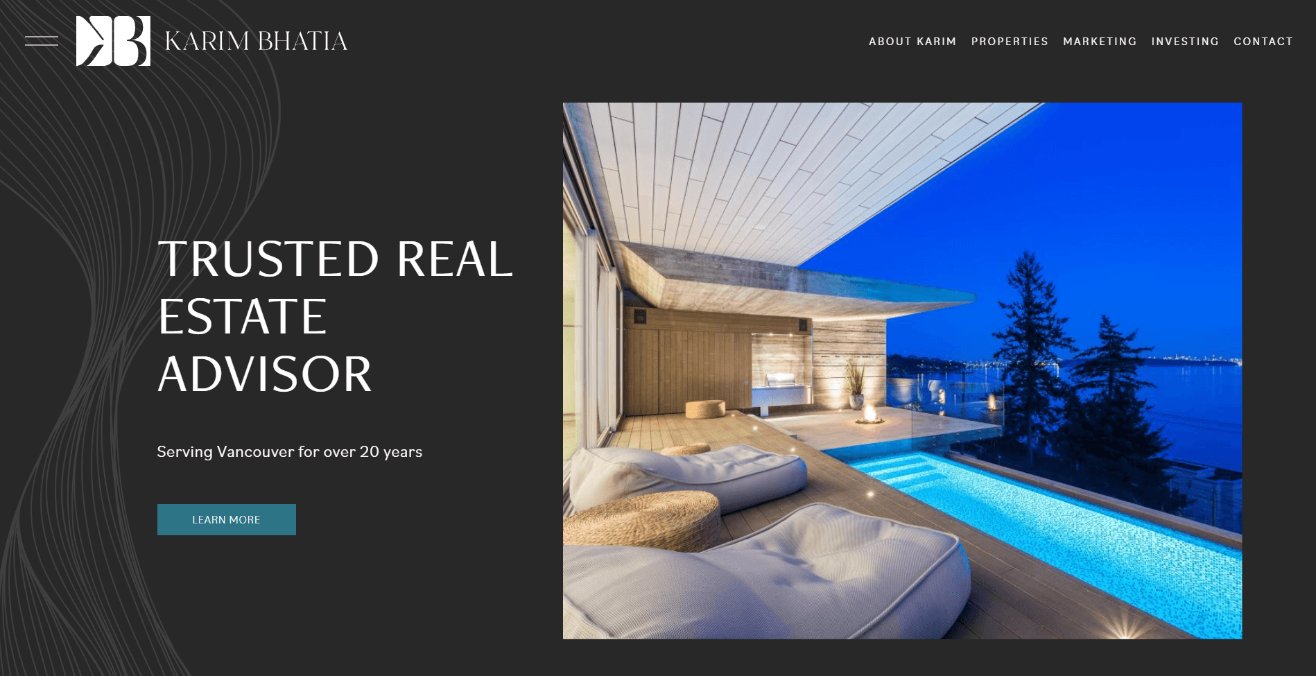 Karim Bhatia Realtor Website screenshot